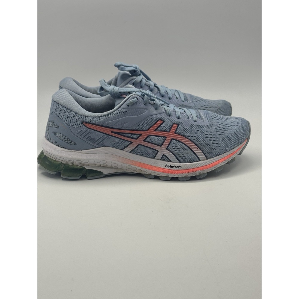 Asics GT-1000 Version 10 Running Shoes Sneakers Sky Blue/Coral Women's Size 7